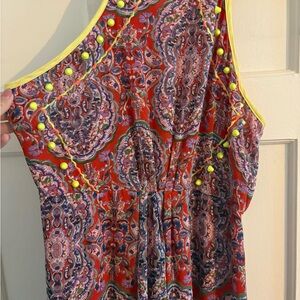 Vibrant Paisley Maxi Dress